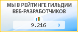 VIPRO, г. Москва, в независимом рейтинге Восточно-Европейской гильдии веб-разработчиков - показатель рейтинга и место по России
