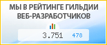 Студия веб-дизайна «Диол», г. Тула, в независимом рейтинге Восточно-Европейской гильдии веб-разработчиков - показатель рейтинга и место по России