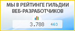 Аксион, г. Омск, в независимом рейтинге Восточно-Европейской гильдии веб-разработчиков - показатель рейтинга и место по России