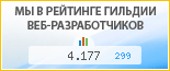 Mahogany, г. Омск, в независимом рейтинге Восточно-Европейской гильдии веб-разработчиков - показатель рейтинга и место по России