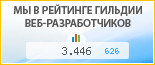 Черный кот, г. Калуга, в независимом рейтинге Восточно-Европейской гильдии веб-разработчиков - показатель рейтинга и место по России