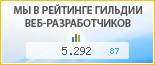 Vitrum-Media, г. Санкт-Петербург, в независимом рейтинге Восточно-Европейской гильдии веб-разработчиков - показатель рейтинга и место по России