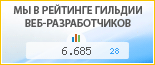 IP3, г. Нижний Новгород, в независимом рейтинге Восточно-Европейской гильдии веб-разработчиков - показатель рейтинга и место по России