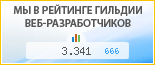 level up, г. Нижний Новгород, в независимом рейтинге Восточно-Европейской гильдии веб-разработчиков - показатель рейтинга и место по России