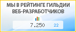 АктивМедиа, г. Нижний Новгород, в независимом рейтинге Восточно-Европейской гильдии веб-разработчиков - показатель рейтинга и место по России