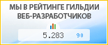 БиАрт, г. Самара, в независимом рейтинге Восточно-Европейской гильдии веб-разработчиков - показатель рейтинга и место по России